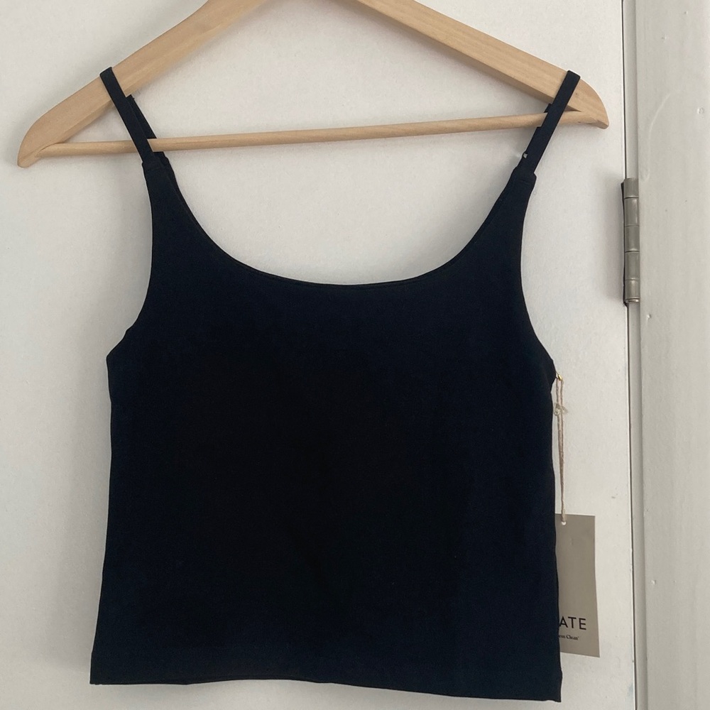 Mate the Label Organic Stretch Cami NWT Black